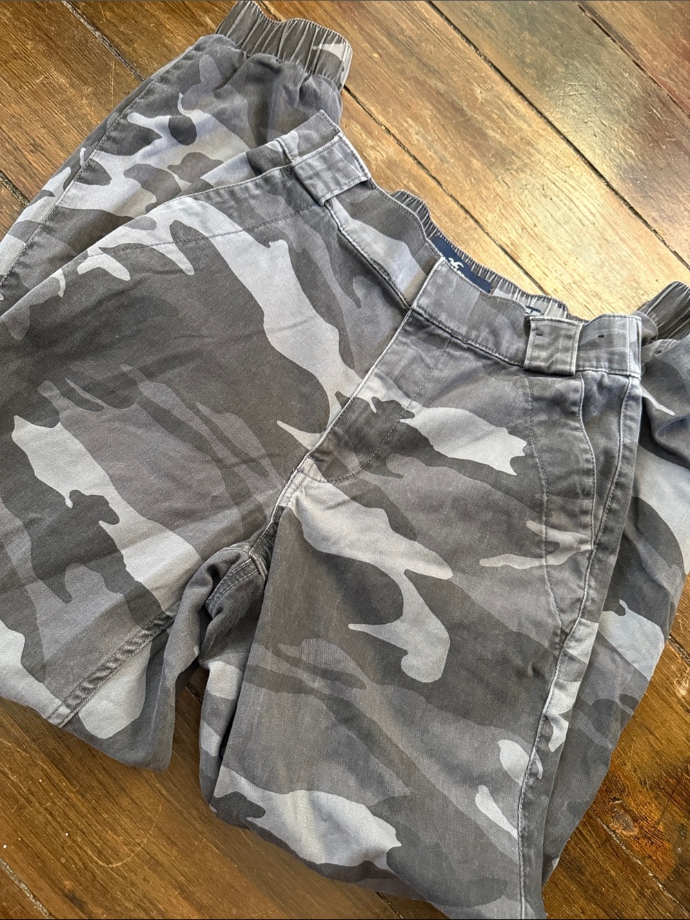 Hollister Gray Camo Jogger Pants